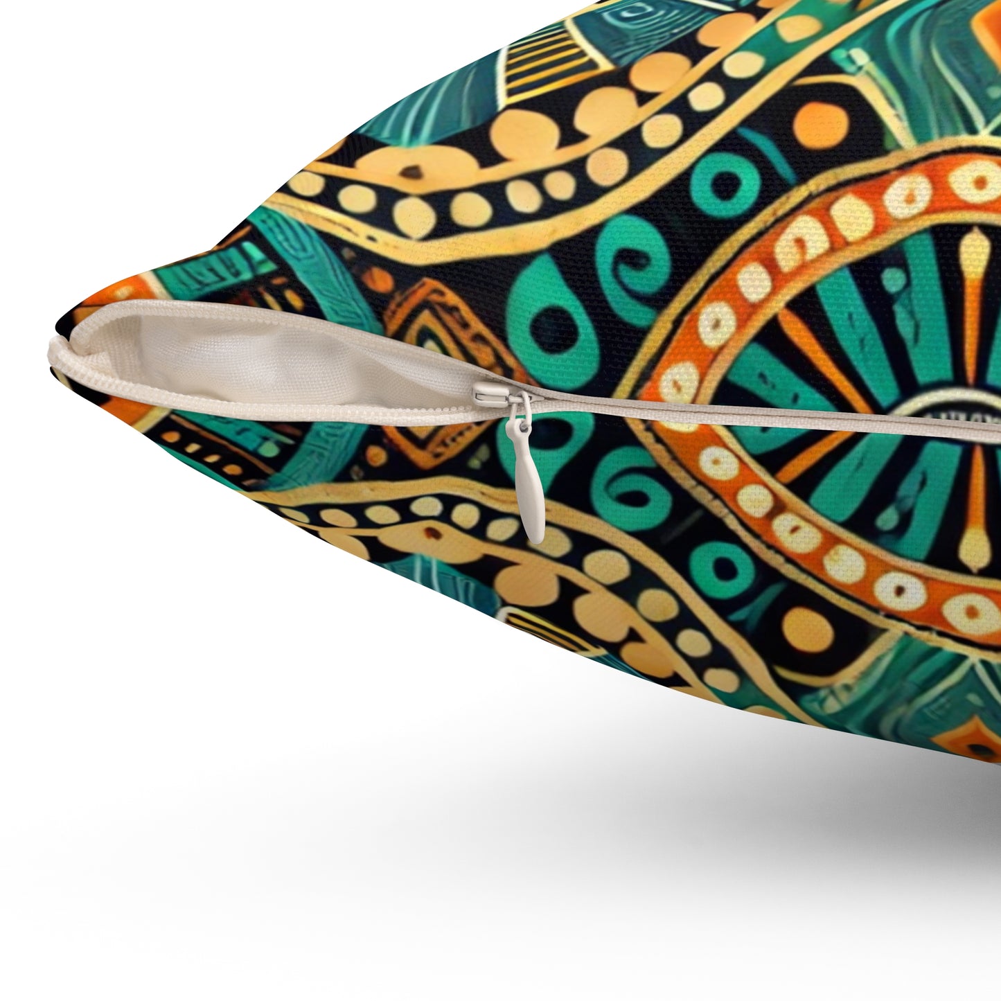Light African Themed Squared Pillow