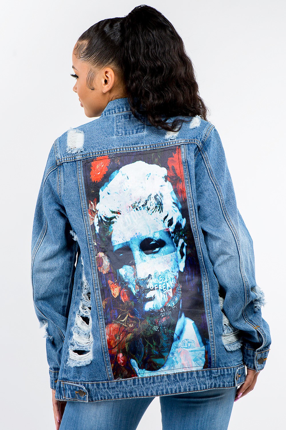 Distressed Denim Jacket