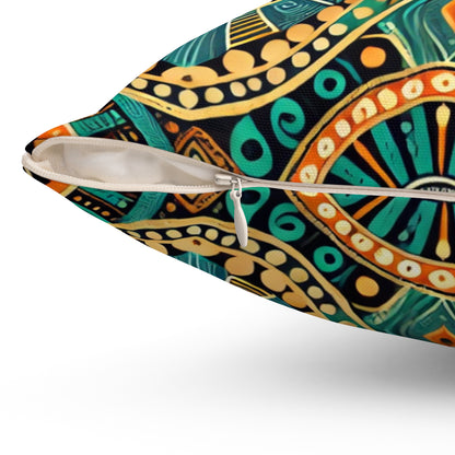 Light  African  Themed  Squared Pillow